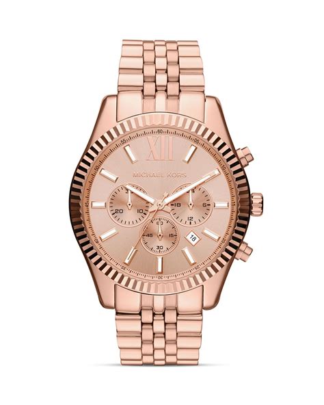 michael kors men's rose gold watch amazon|Michael Kors ritz chronograph.